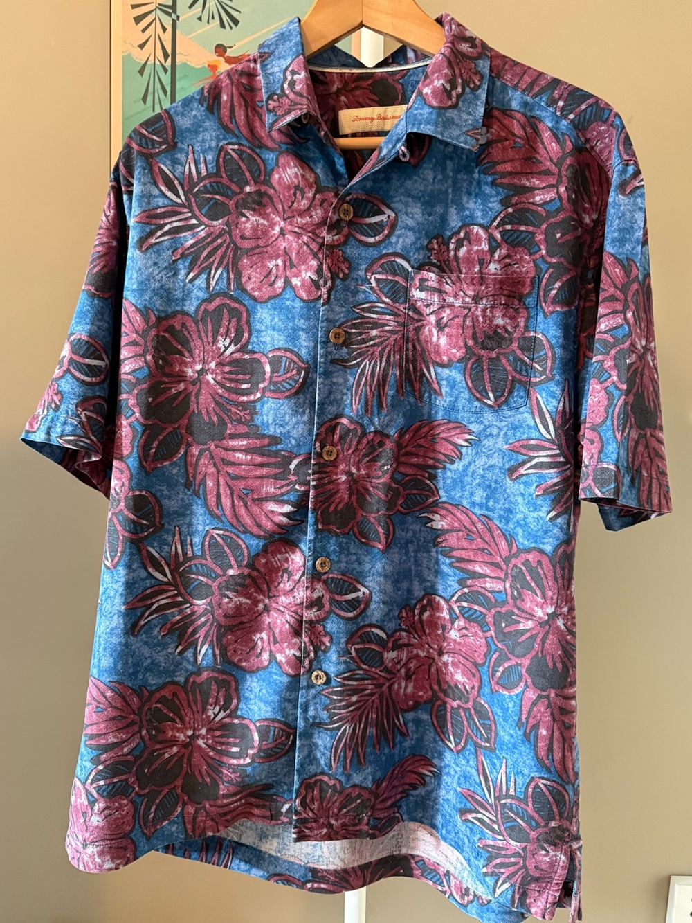 Tommy Bahama Men’s Floral Silk Short-Sleeve Shirt